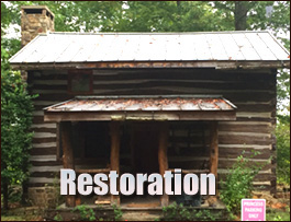 Historic Log Cabin Restoration  Autryville, North Carolina